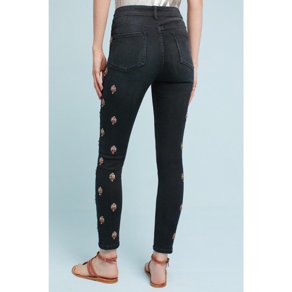 Anthropologie’s Pilcro & the letterpress Script Embellished Jeans - Picture 4 of 12